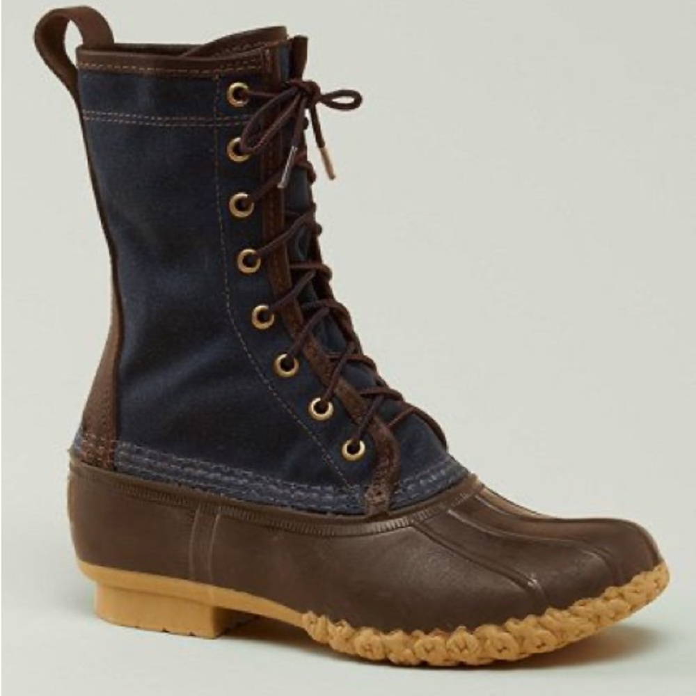 LL Bean Maine Hunting Shoe Waxed Canvas 10"